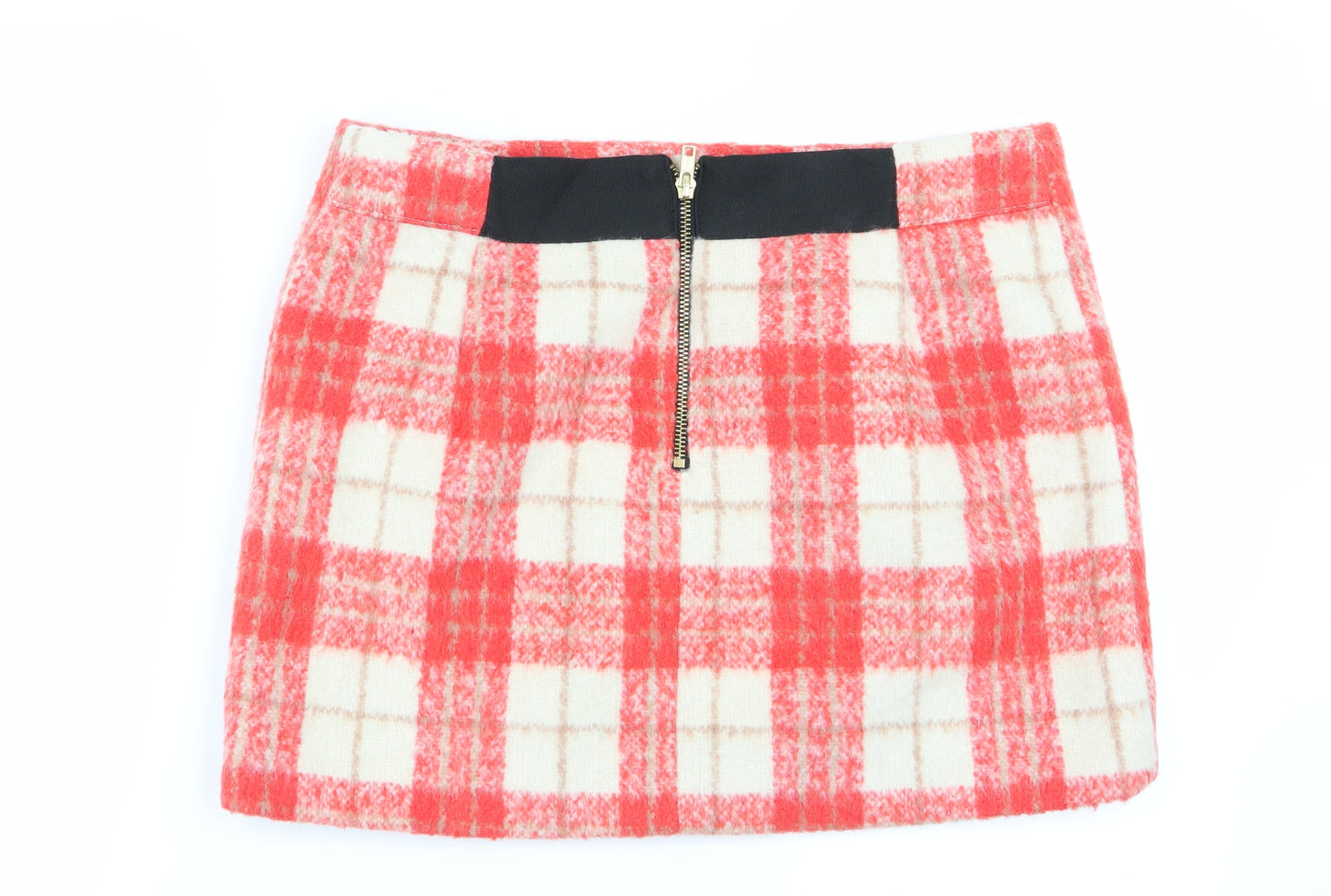 Topshop Womens Multicoloured Check  Mini Skirt Size 12