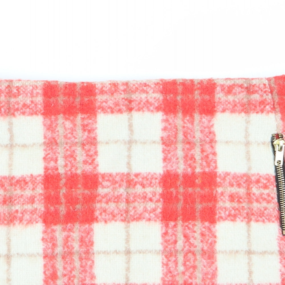 Topshop Womens Multicoloured Check  Mini Skirt Size 12