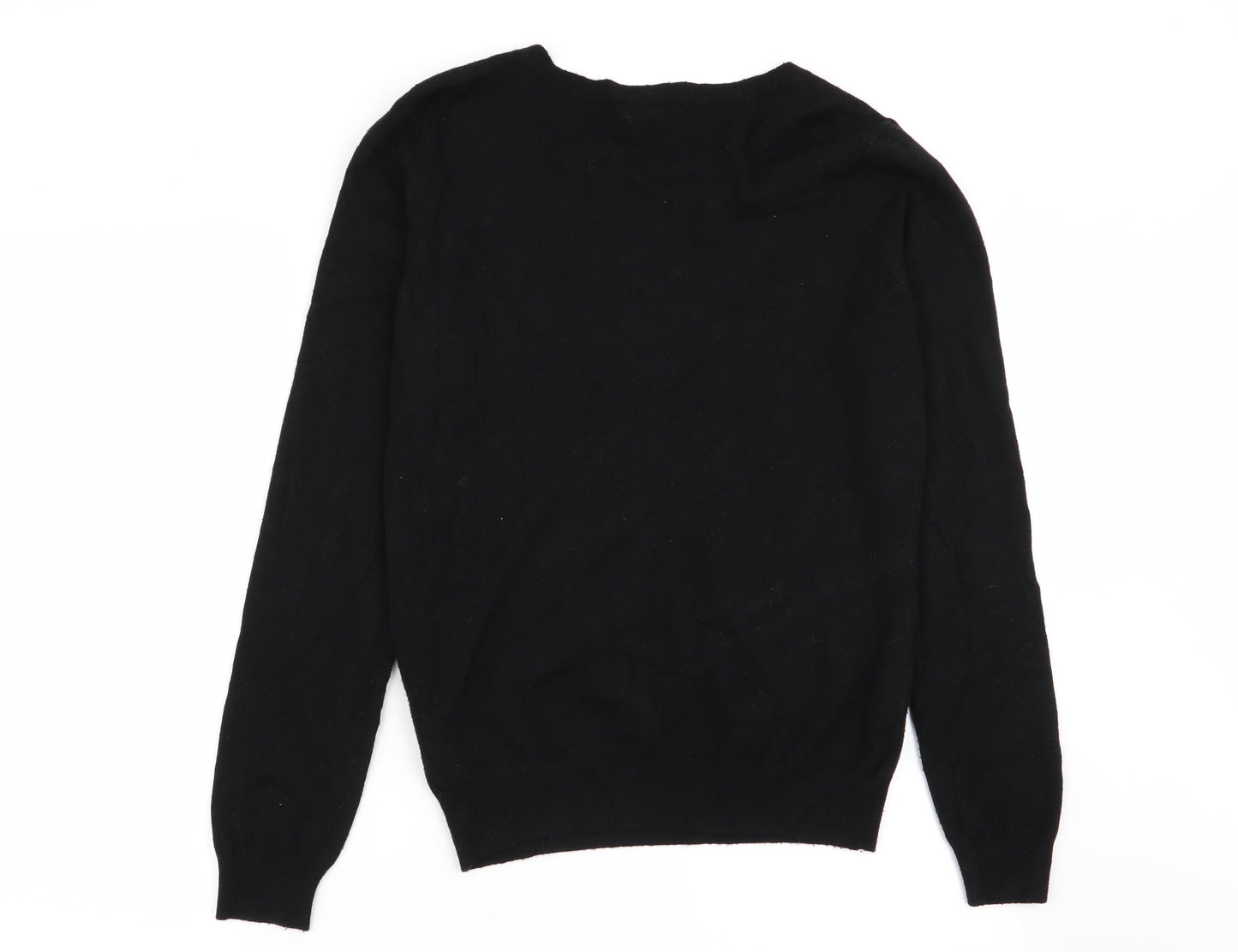 Brave Soul Womens Black   Pullover Jumper Size 12  - chrismtas