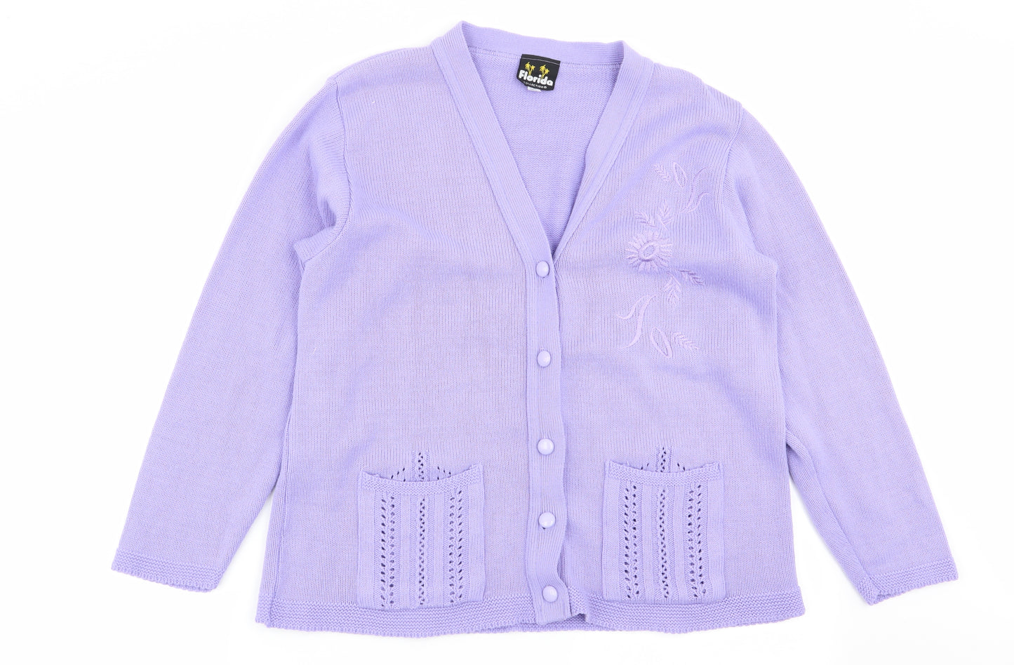 Florida Womens Purple   Cardigan Jumper Size M
