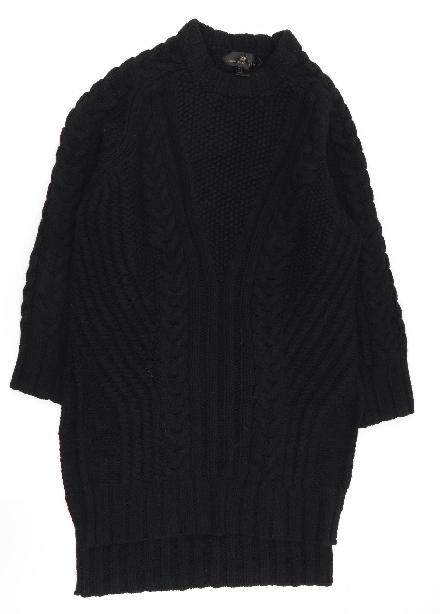 H&M Womens Black   Jumper Dress  Size 12