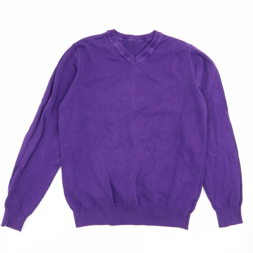 Asda George Girls Purple   Pullover Jumper Size 9-10 Years  - school jumper