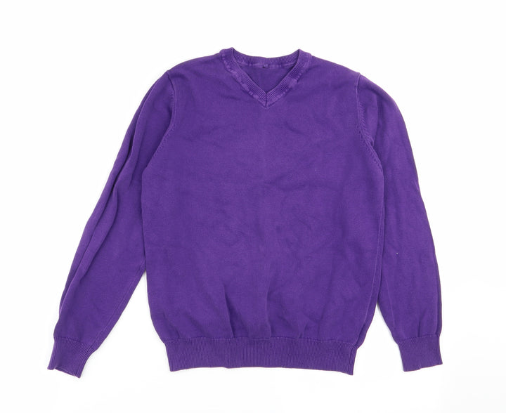 Asda George Girls Purple   Pullover Jumper Size 9-10 Years  - school jumper