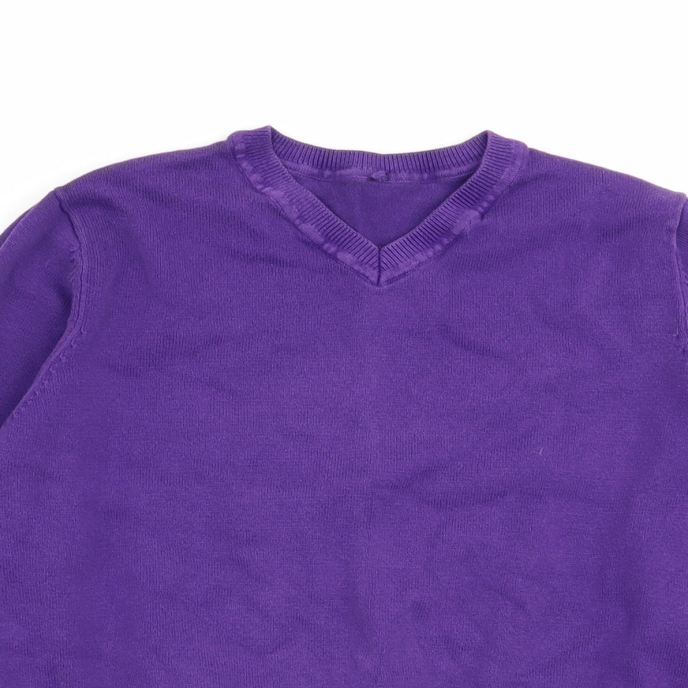 Asda George Girls Purple   Pullover Jumper Size 9-10 Years  - school jumper