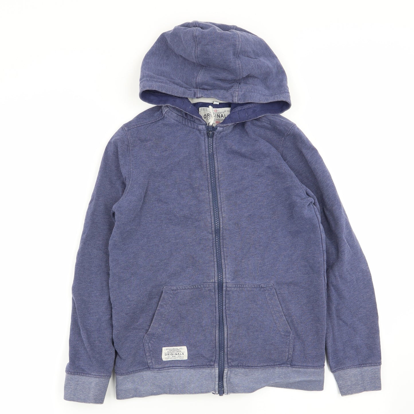 M&S Boys Blue   Full Zip Jumper Size 10-11 Years