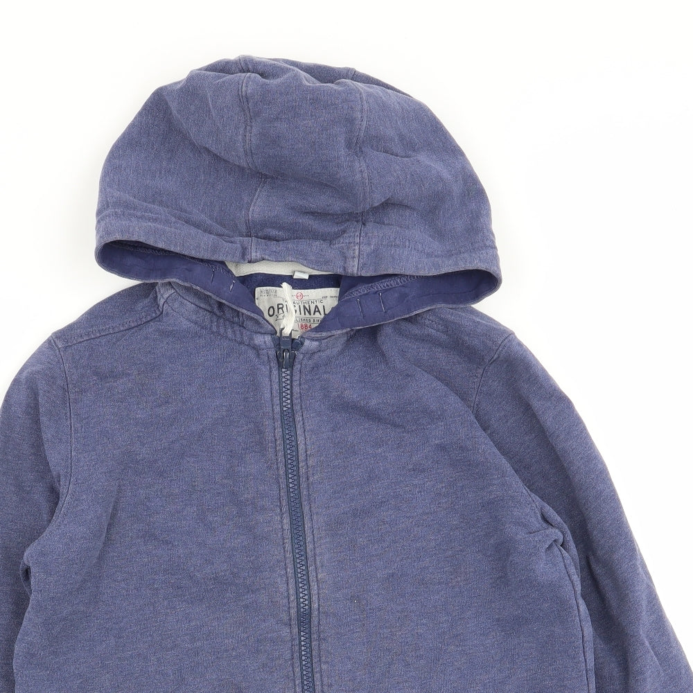 M&S Boys Blue   Full Zip Jumper Size 10-11 Years