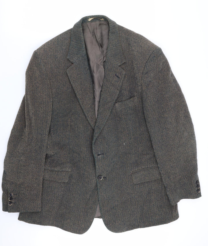 Brook Taverner Mens Multicoloured Geometric  Jacket Blazer Size 44