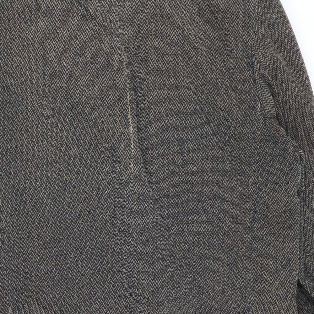 Brook Taverner Mens Multicoloured Geometric  Jacket Blazer Size 44