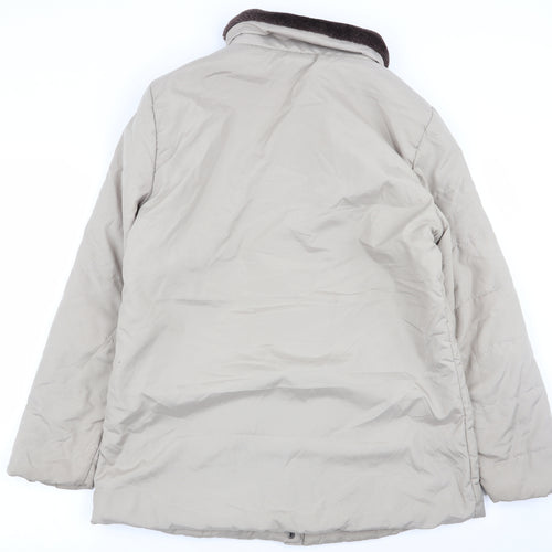 anne de lancay Womens Beige   Overcoat Coat Size S