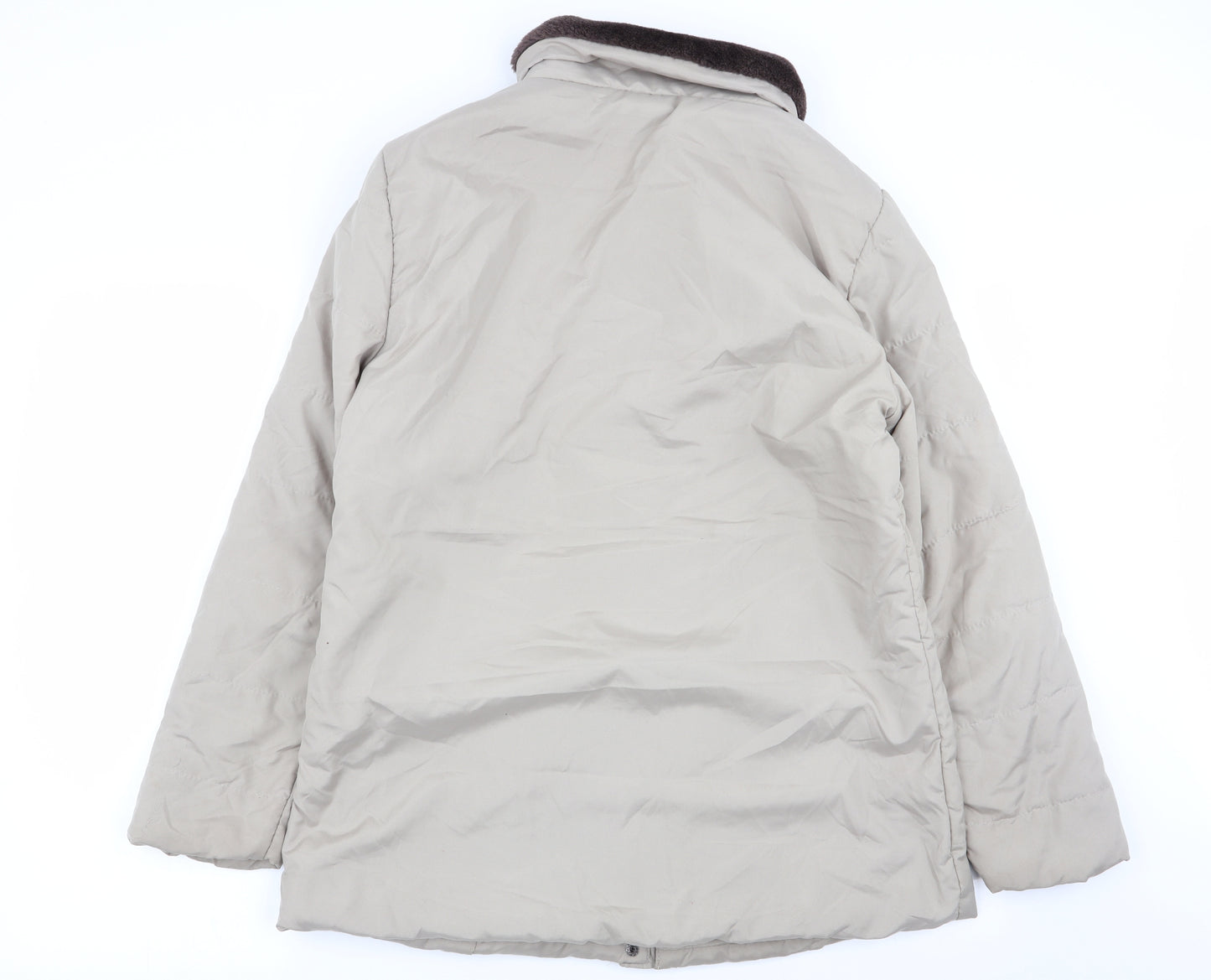 anne de lancay Womens Beige   Overcoat Coat Size S