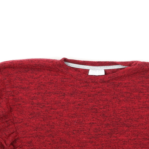 F&F Girls Red   Pullover Sweatshirt Size 7-8 Years
