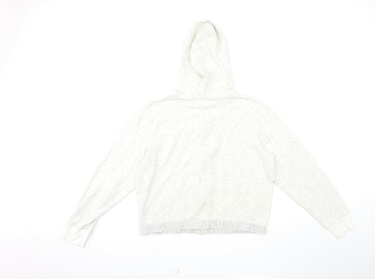 Calvin Klein Womens Grey   Full Zip Hoodie Size L