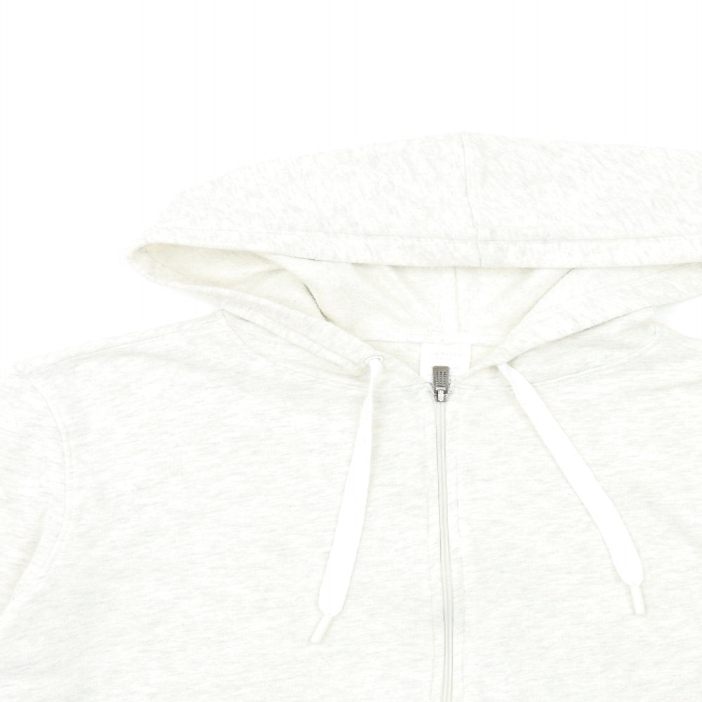 Calvin Klein Womens Grey   Full Zip Hoodie Size L