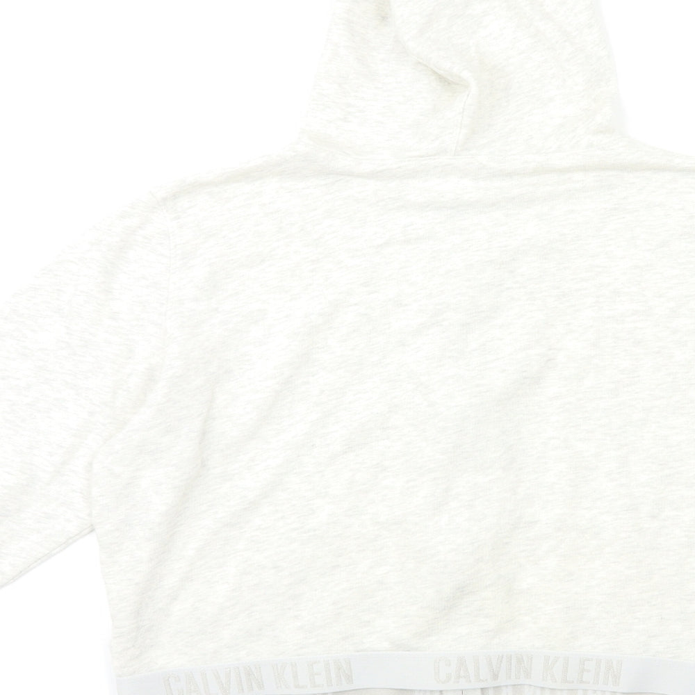 Calvin Klein Womens Grey   Full Zip Hoodie Size L