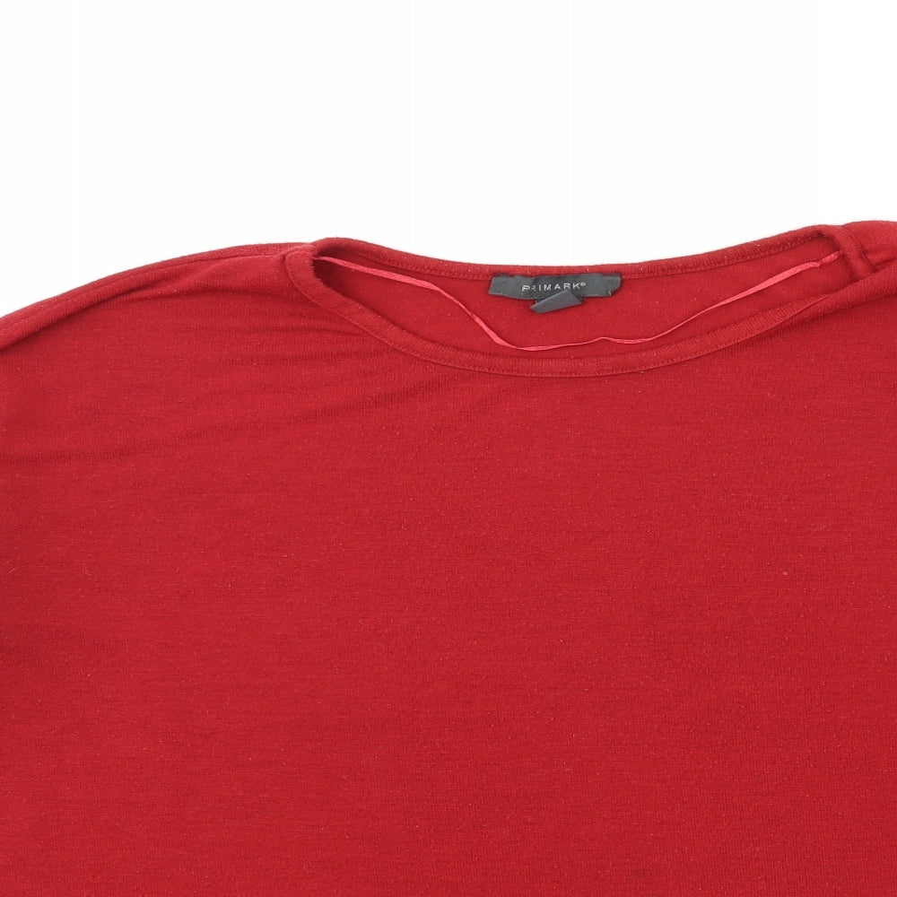 Primark Womens Red   Basic T-Shirt Size 12