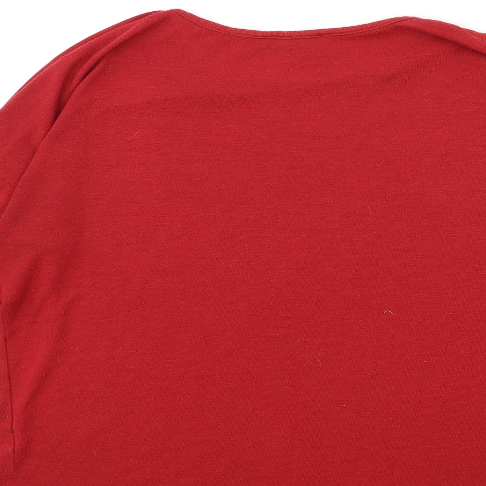 Primark Womens Red   Basic T-Shirt Size 12