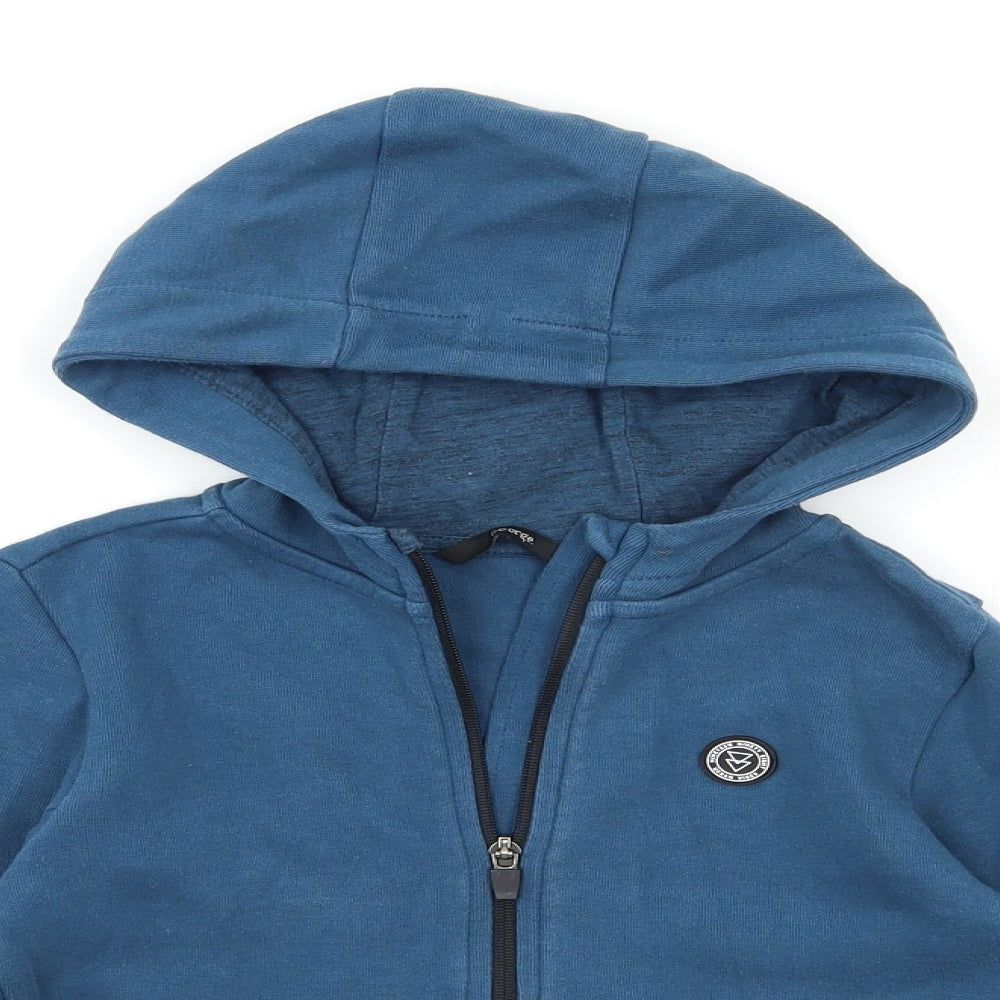 George Boys Blue   Full Zip Hoodie Size 6-7 Years