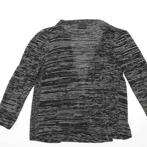 EWM Womens Black  Knit Cardigan Jumper Size 24