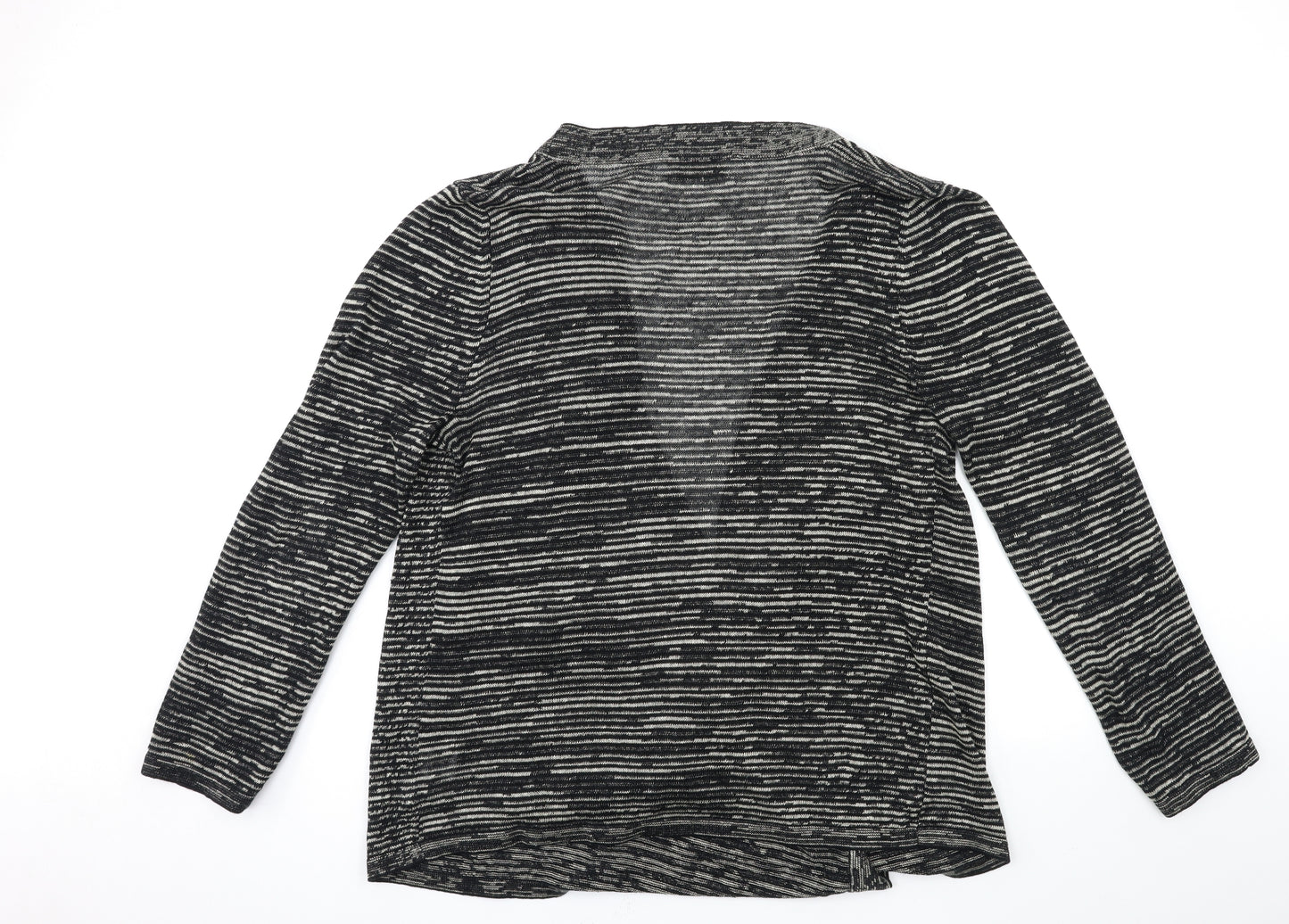 EWM Womens Black  Knit Cardigan Jumper Size 24