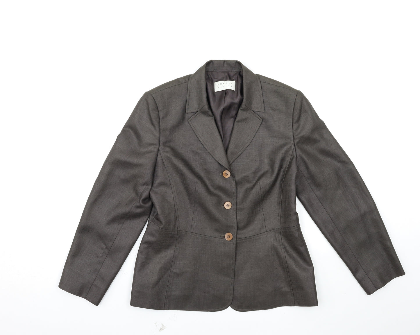 Precis Womens Grey   Jacket Suit Jacket Size 10