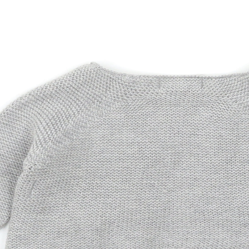 Zara Baby Grey  Knit Cardigan Jumper Size 0-3 Months