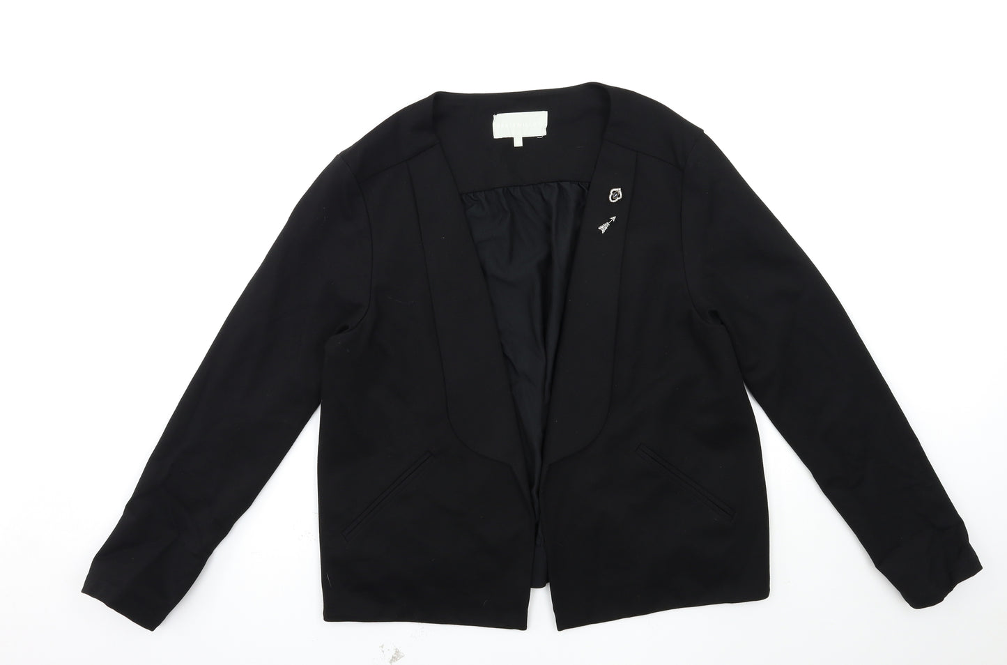 Gray & Willow Womens Black   Jacket Blazer Size 20