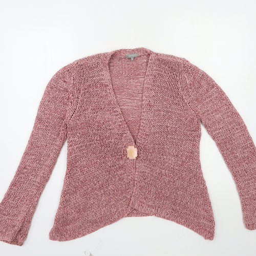 Per Una Womens Pink  Knit Cardigan Jumper Size M