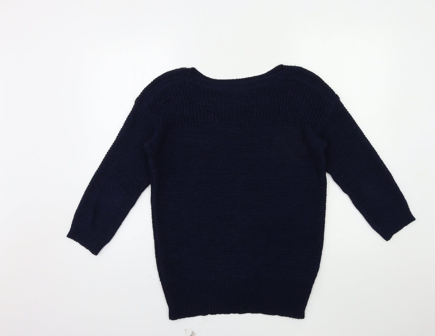 Wallis Womens Blue  Knit Pullover Jumper Size S