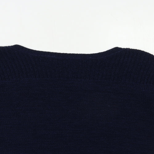 Wallis Womens Blue  Knit Pullover Jumper Size S