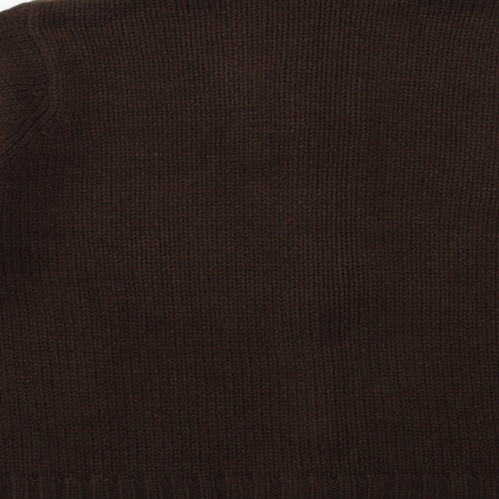 casual comfort Womens Brown  Knit Cardigan Jumper Size 12