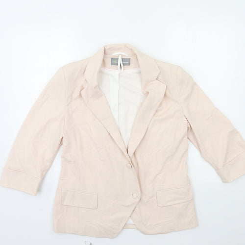 Marks and Spencer Womens Pink   Jacket Blazer Size 10