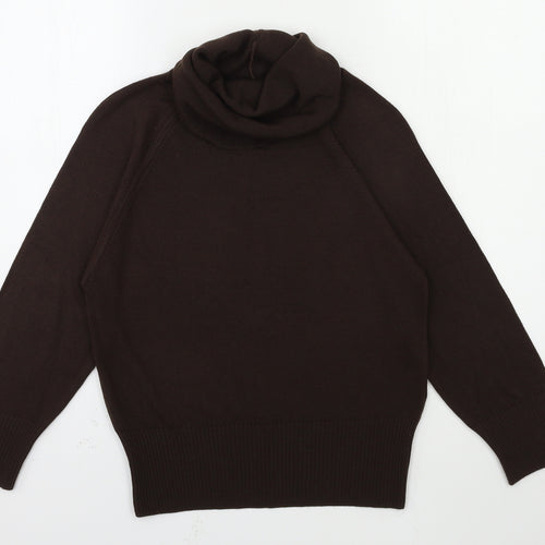 Essentials Womens Brown  Knit Pullover Jumper Size 14