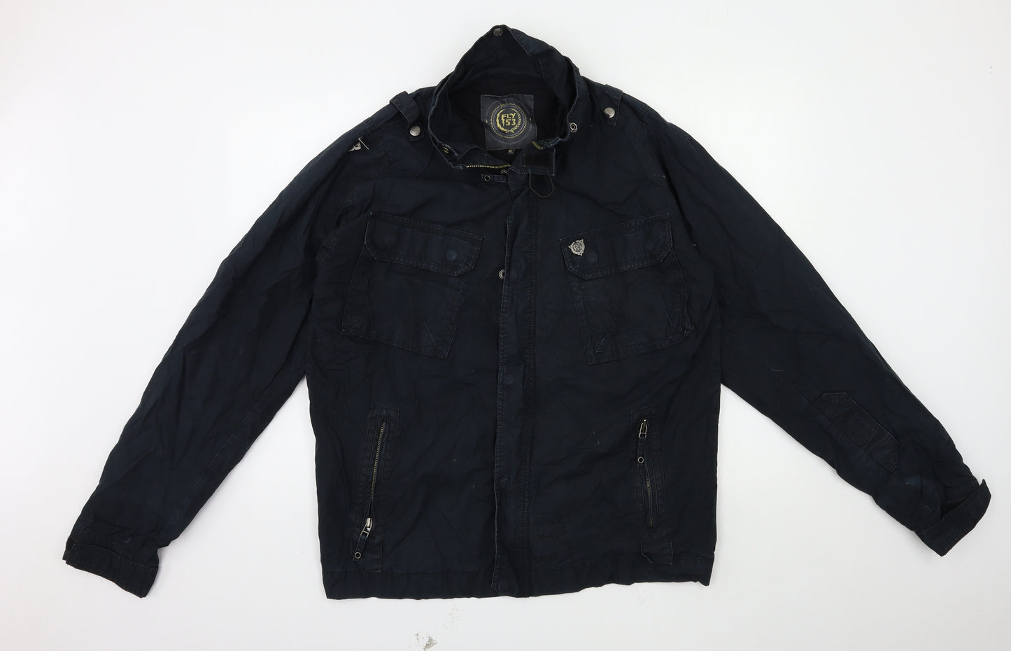 FLY53 Mens Blue   Jacket  Size XL