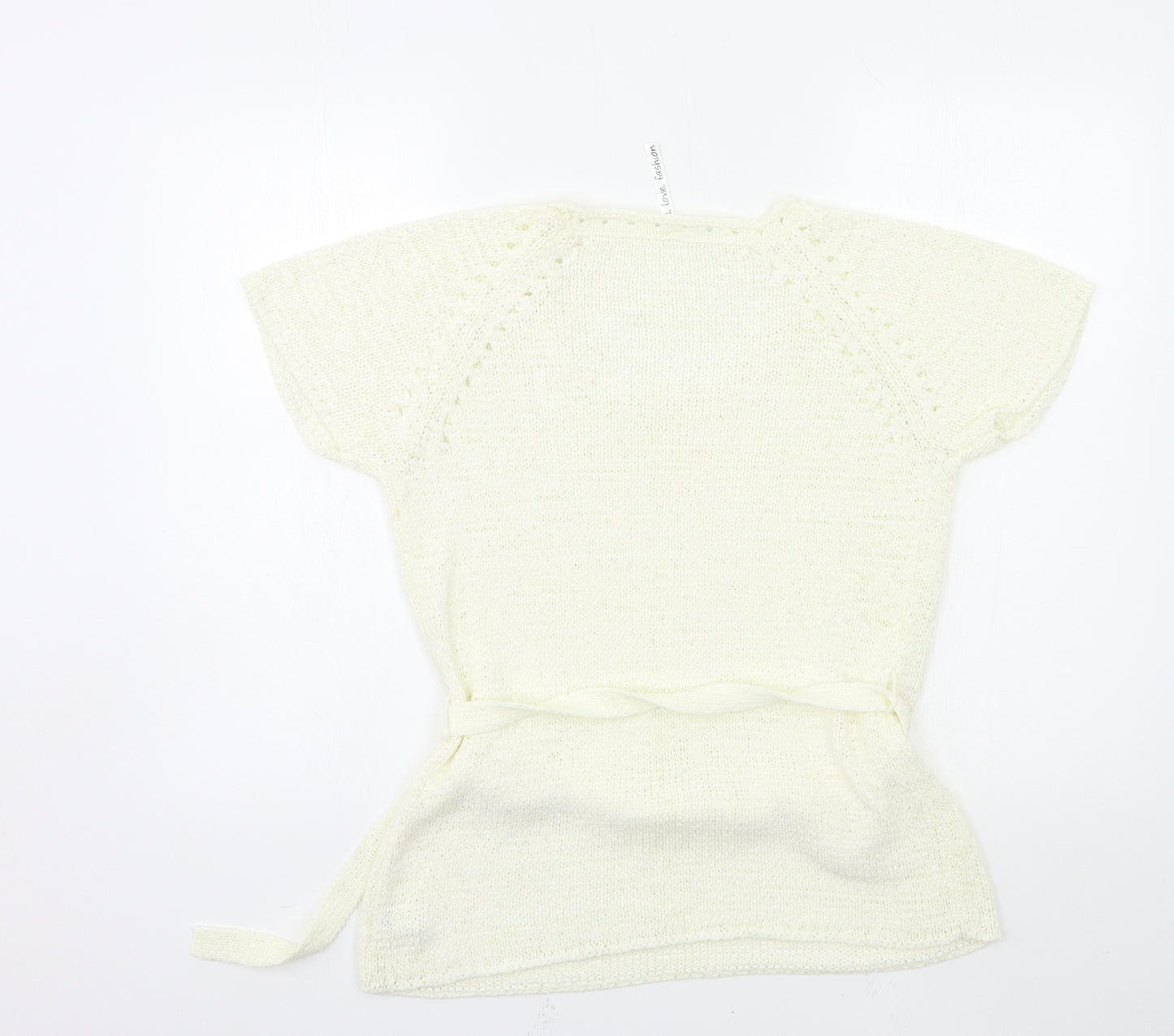 E-vie Womens White  Knit  Jumper Size 14