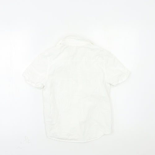 H&M Boys White   Basic Button-Up Size 8-9 Years