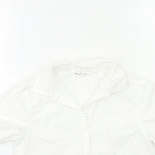 H&M Boys White   Basic Button-Up Size 8-9 Years