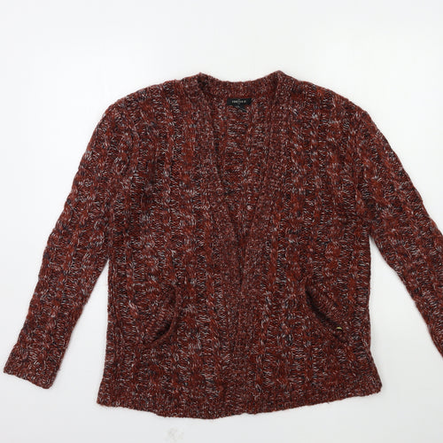 FOREVER 21 Womens Red  Knit Cardigan Jumper Size M
