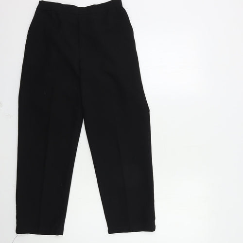 Preworn Womens Black   Trousers  Size 12 L26 in