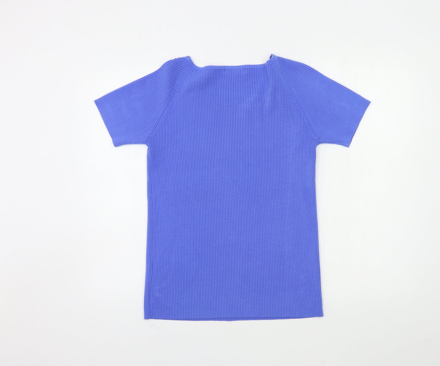 FASHION AZZUJRRO Womens Blue  Knit Pullover Jumper Size L