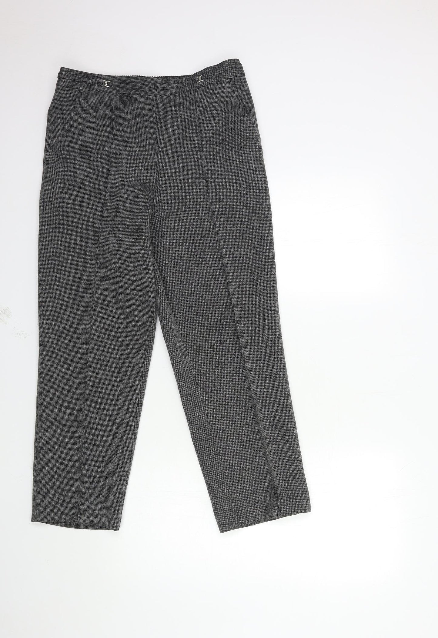Marks and Spencer Womens Grey   Trousers  Size 10 L25 in