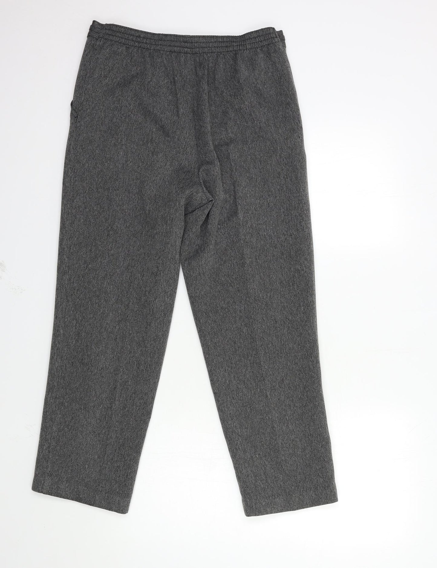 Marks and Spencer Womens Grey   Trousers  Size 10 L25 in