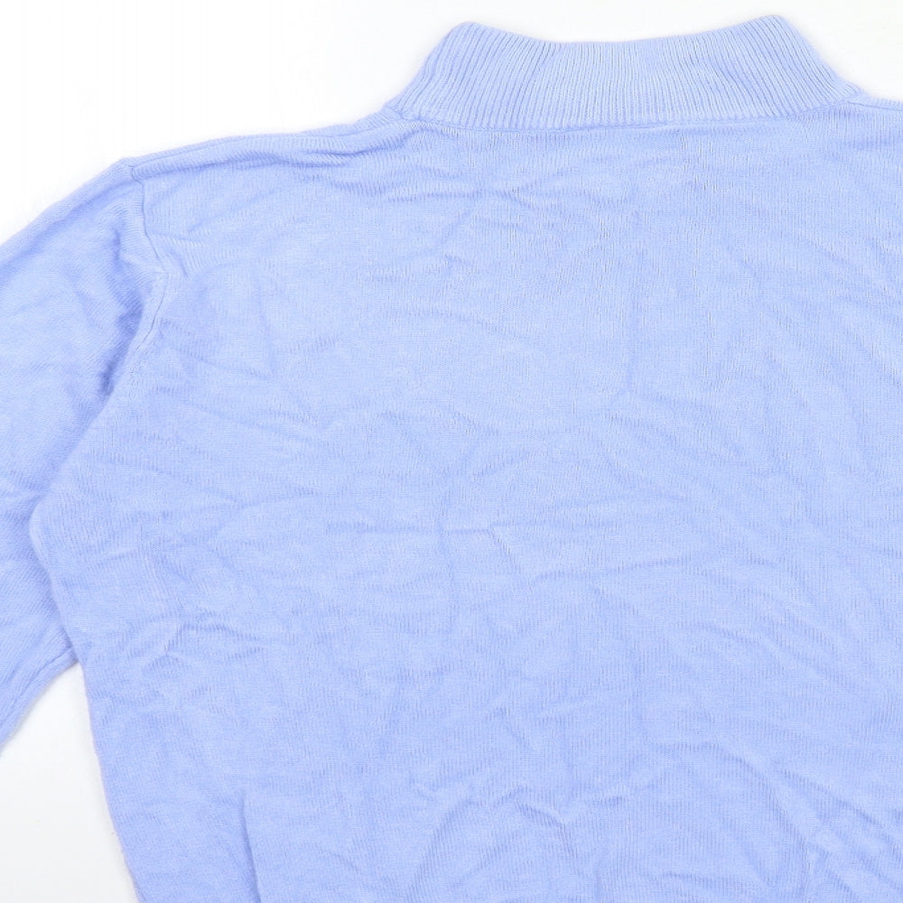 isabelle Womens Blue  Knit Pullover Jumper Size M