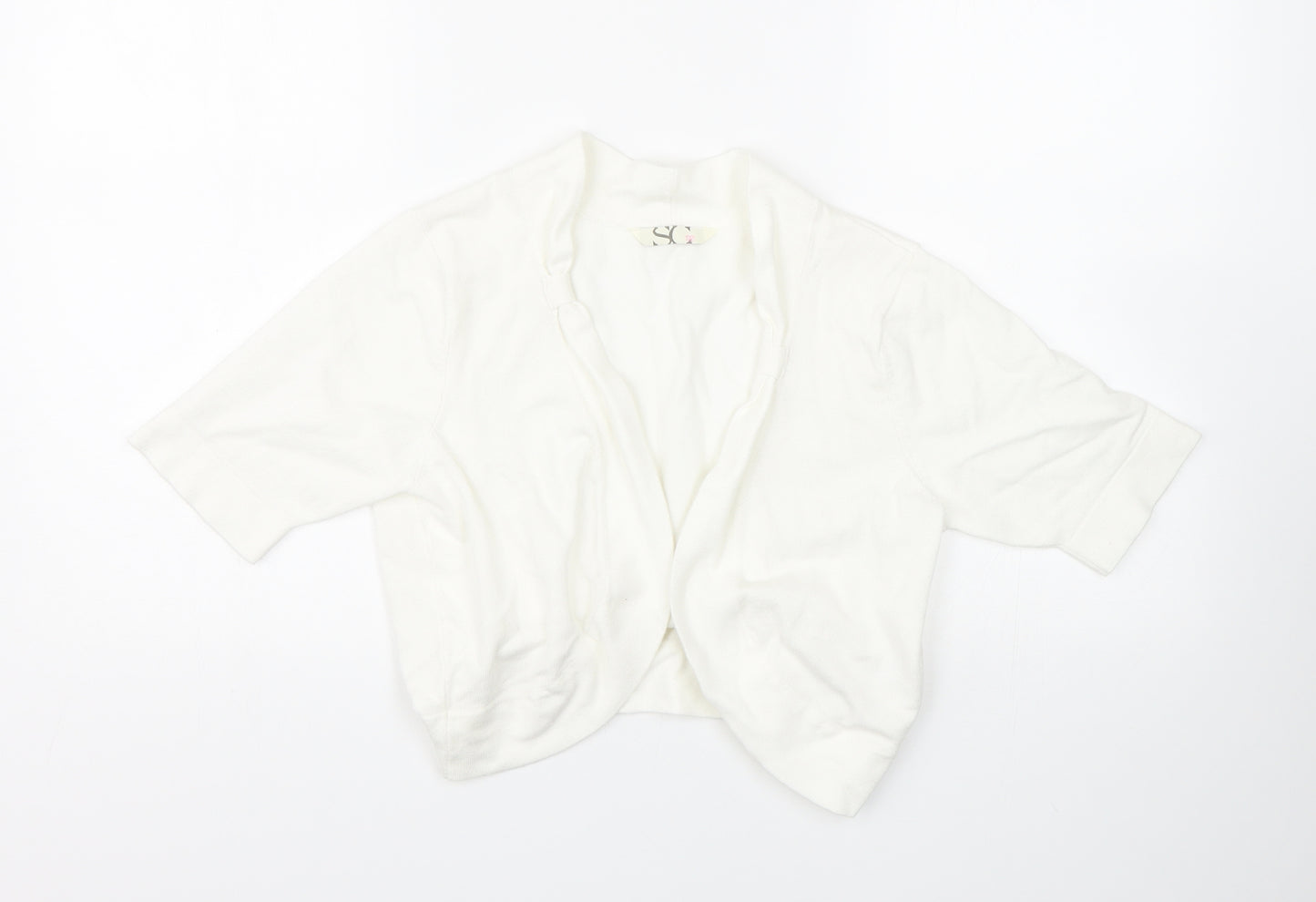 BHS Womens White   Cape Jumper Size 14