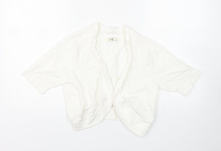 BHS Womens White   Cape Jumper Size 14