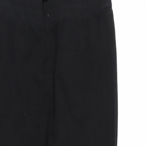 M&S Womens Black   Cropped Trousers Size 14 L24 in