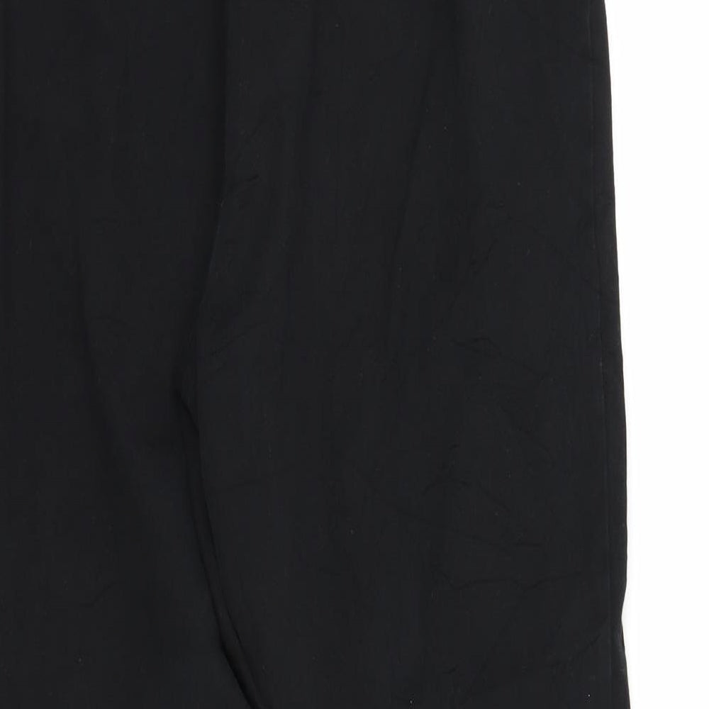 M&S Womens Black   Cropped Trousers Size 14 L24 in