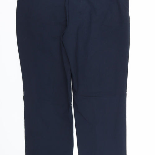 Per Una Womens Blue   Cropped Trousers Size 14 L27 in