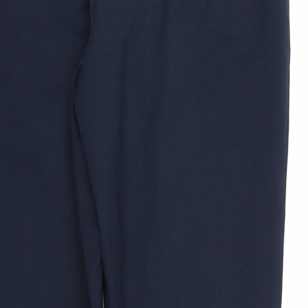 Per Una Womens Blue   Cropped Trousers Size 14 L27 in