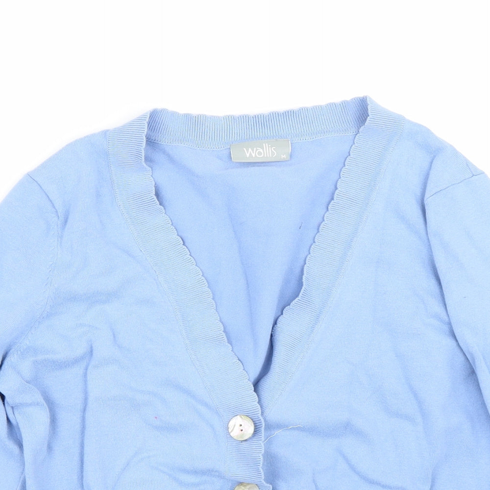 Wallis Womens Blue   Cardigan Jumper Size M