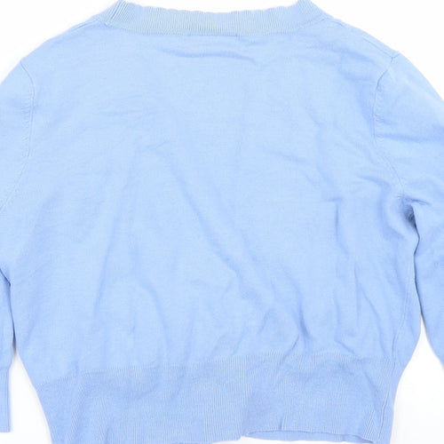 Wallis Womens Blue   Cardigan Jumper Size M